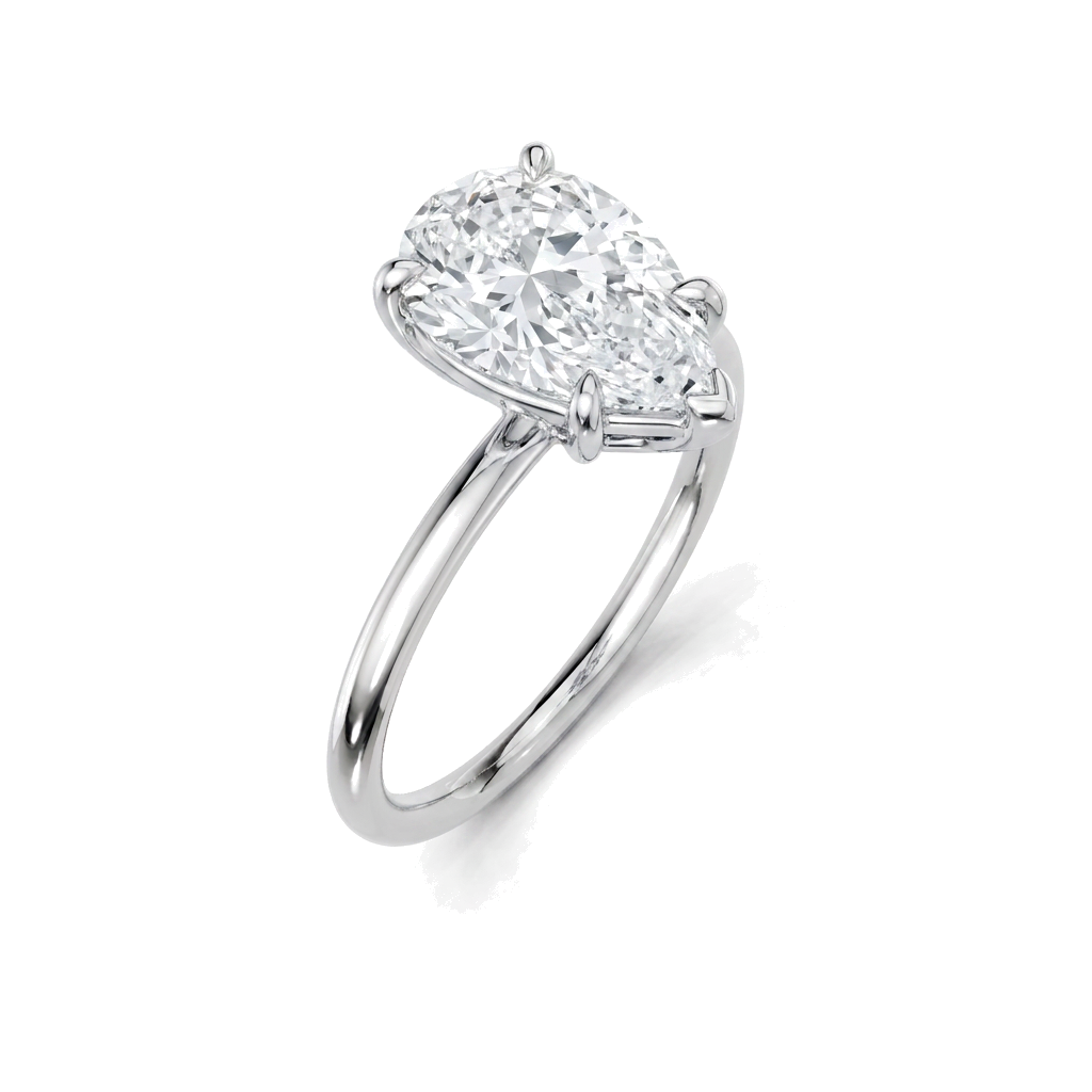 white-gold pear (angle 1)