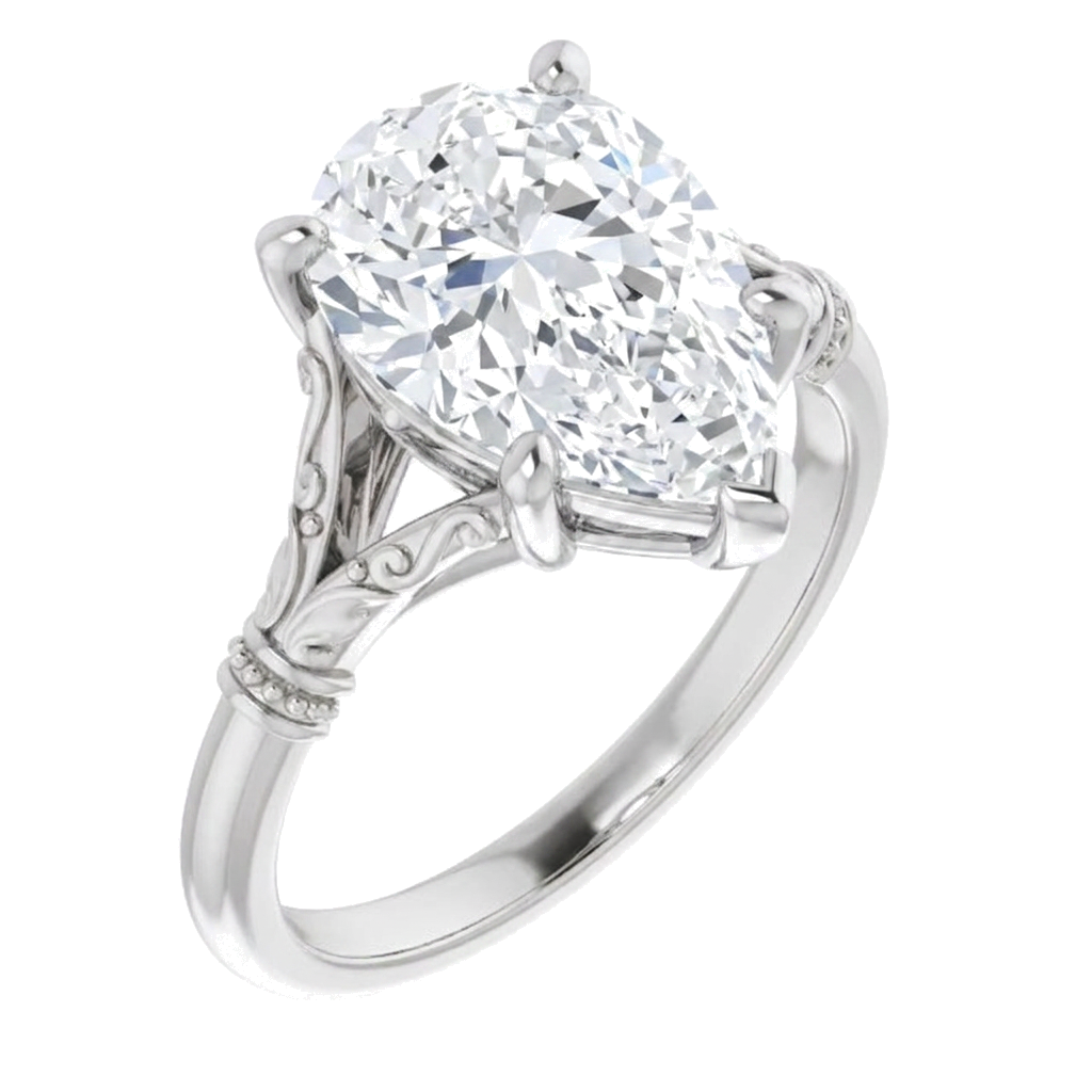white-gold pear (angle 1)