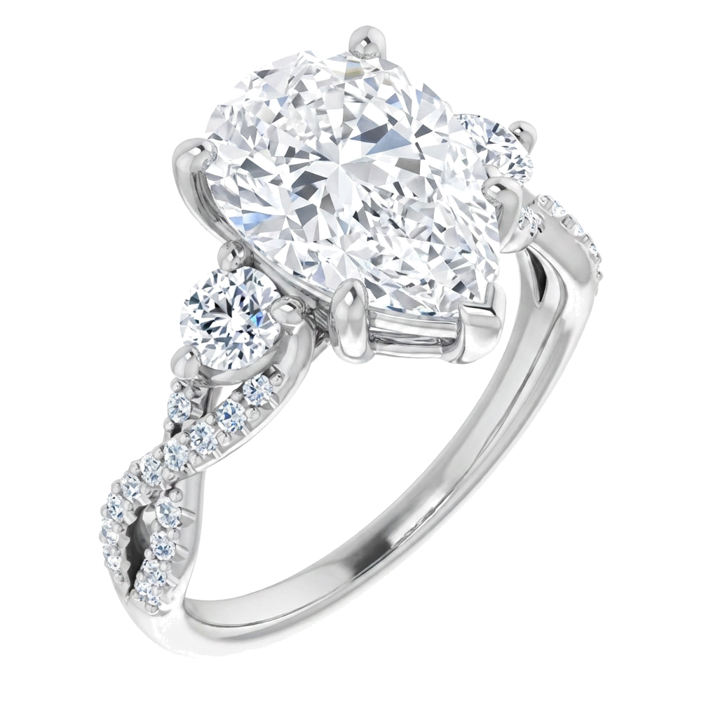 white-gold pear (angle 1)