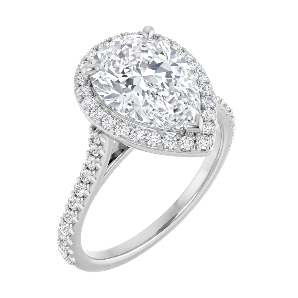 white-gold pear (angle 1)