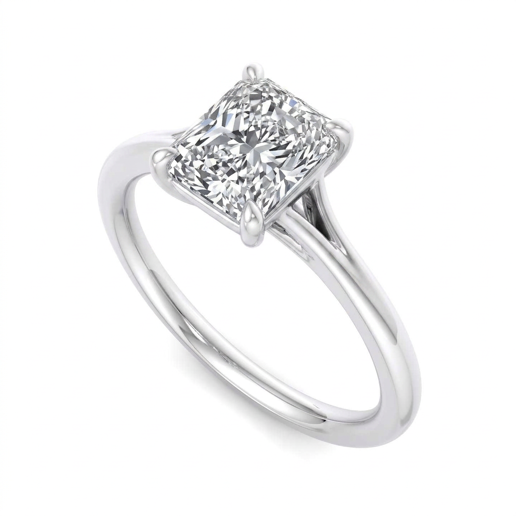 Aria Split Band Solitaire Engagement Ring