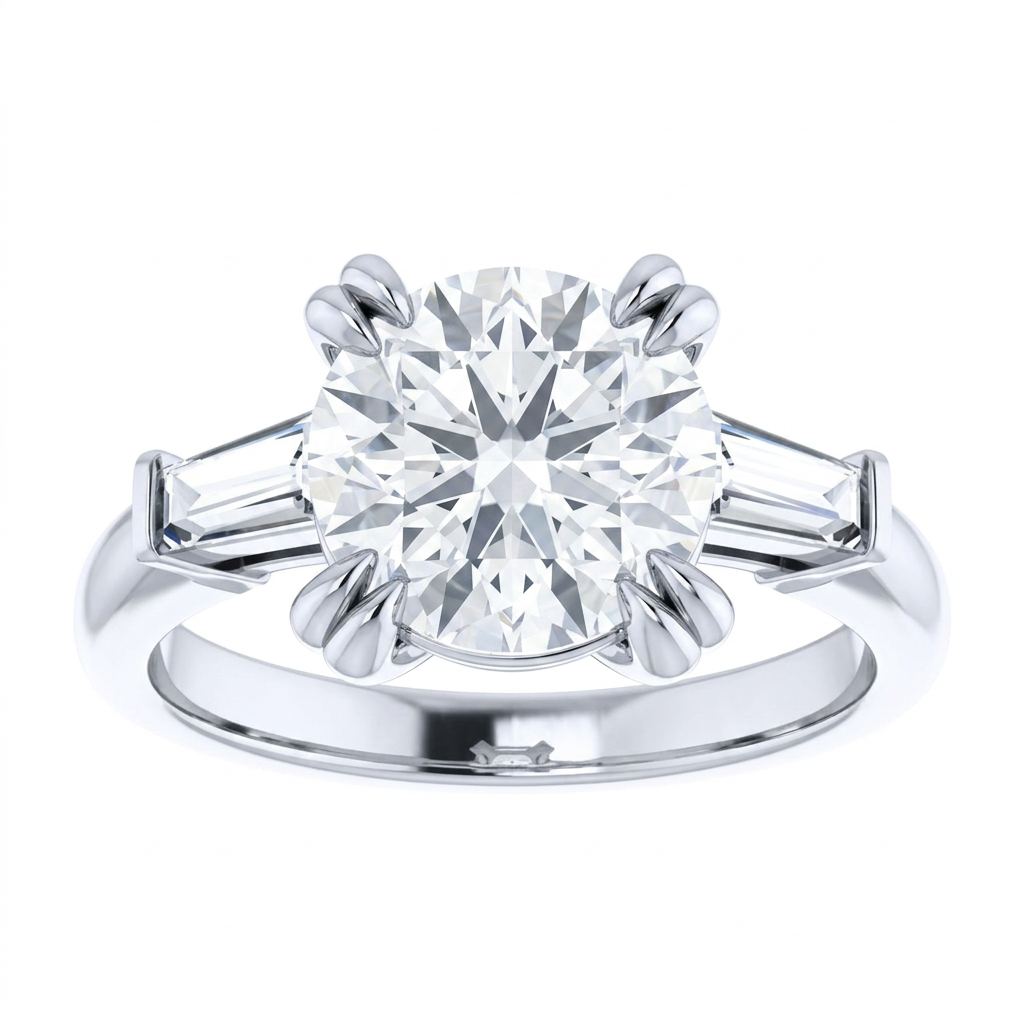 white-gold round