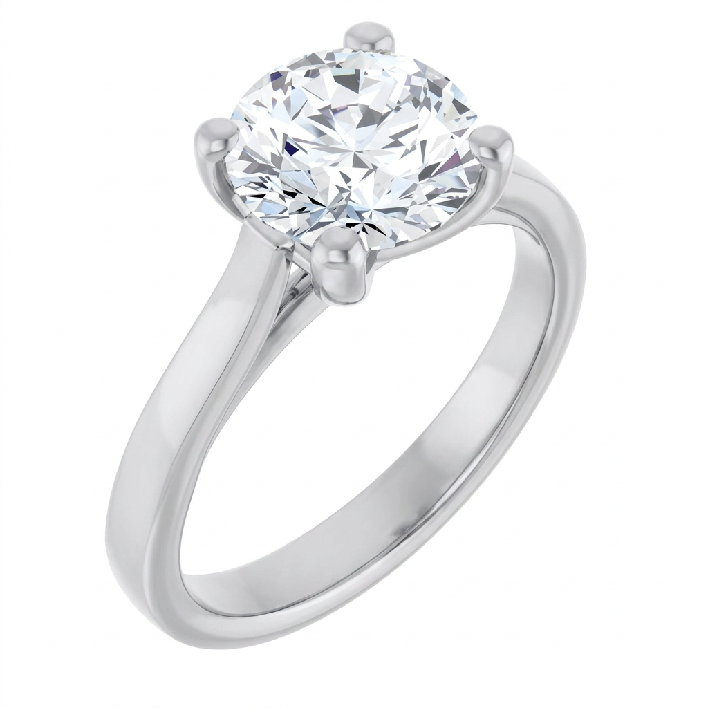 white-gold round