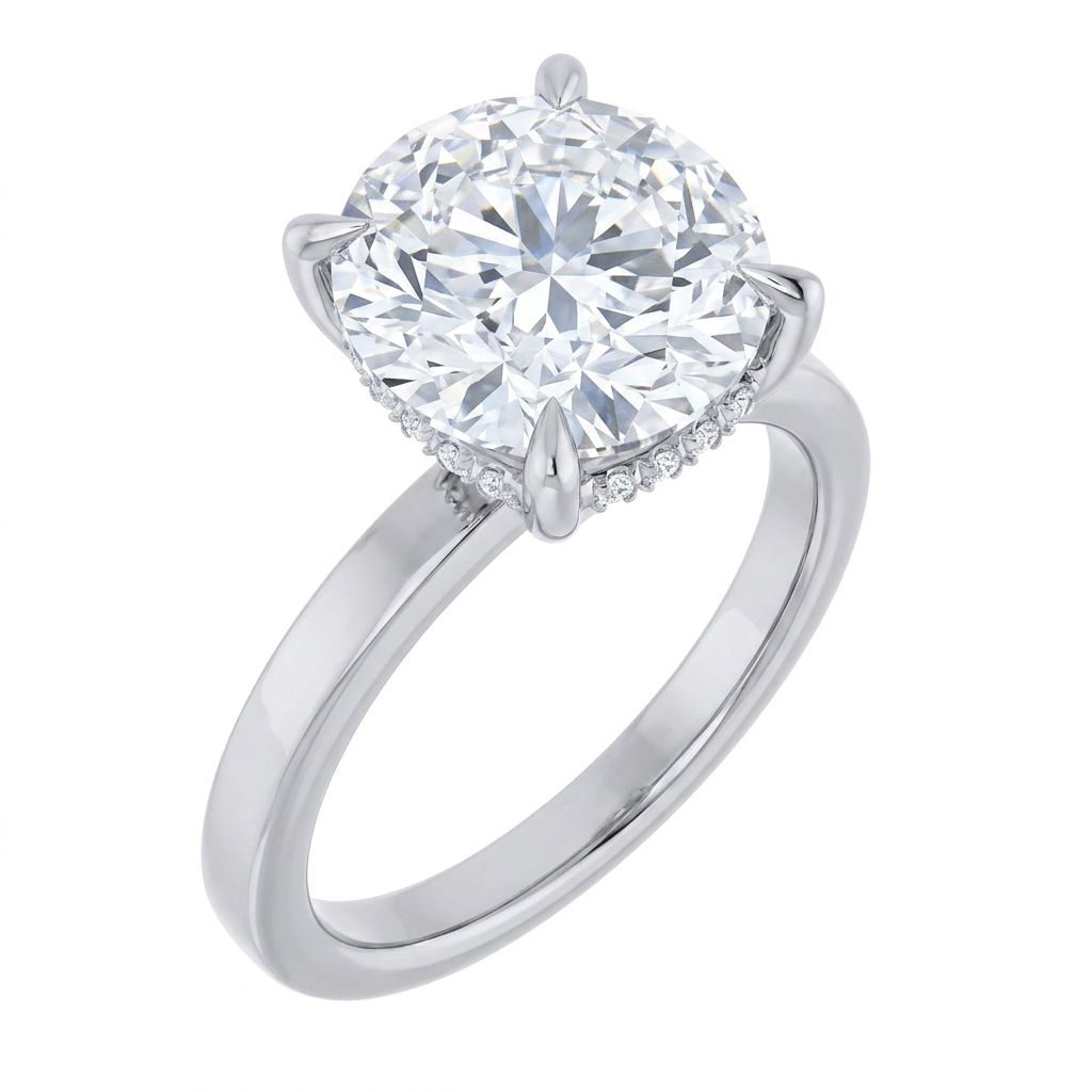 white-gold round