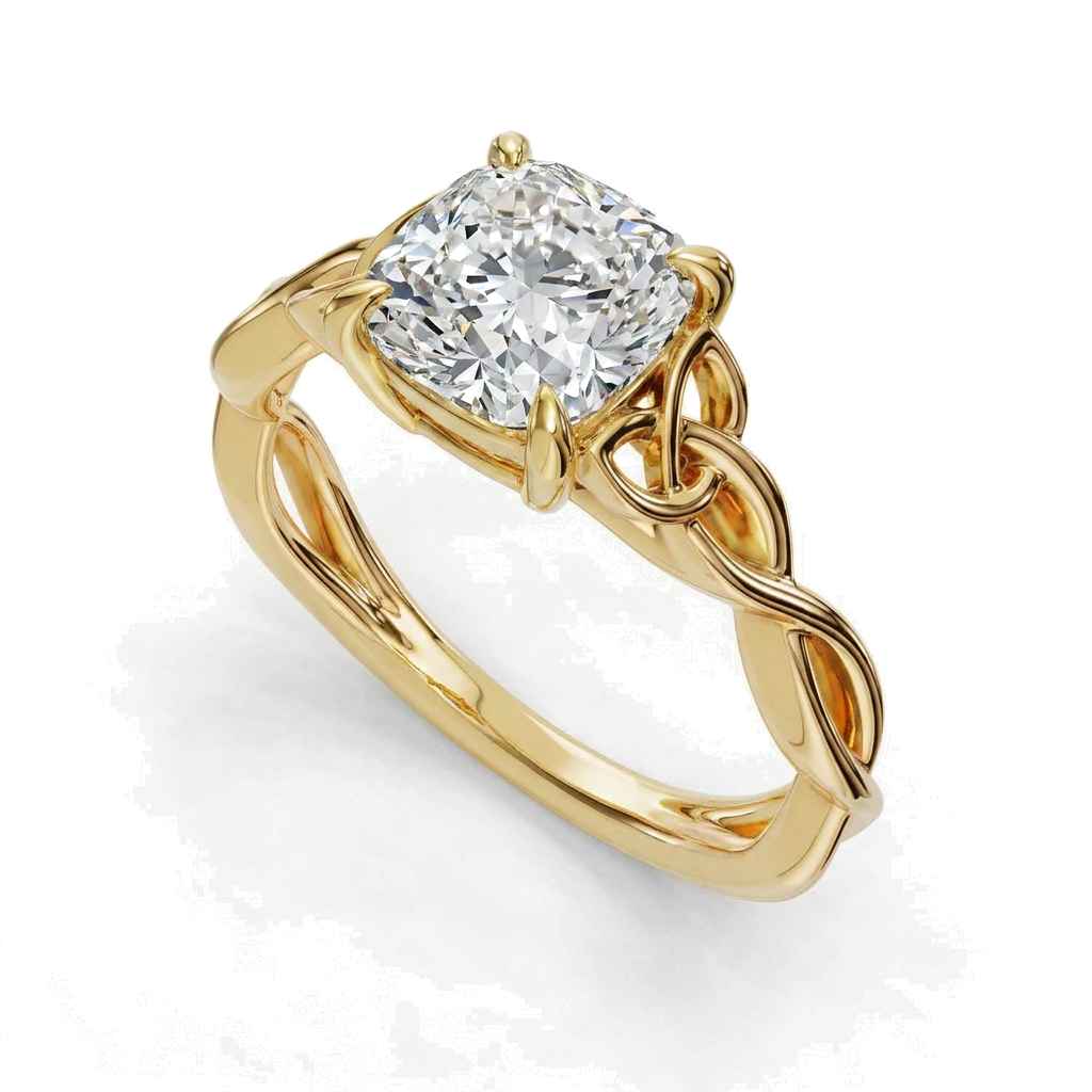 yellow-gold cushion