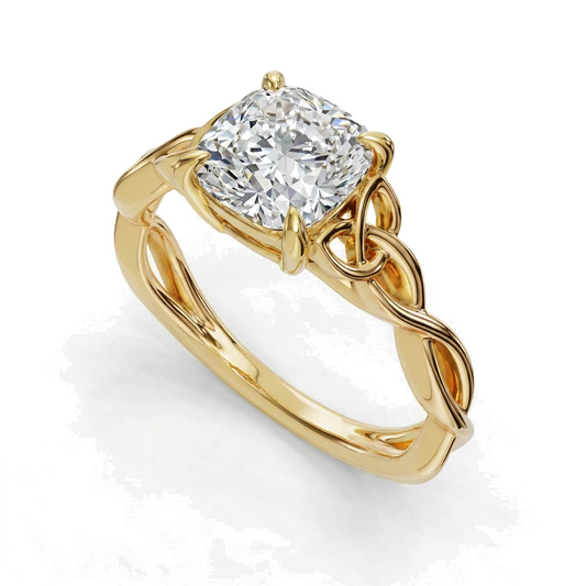 yellow-gold cushion