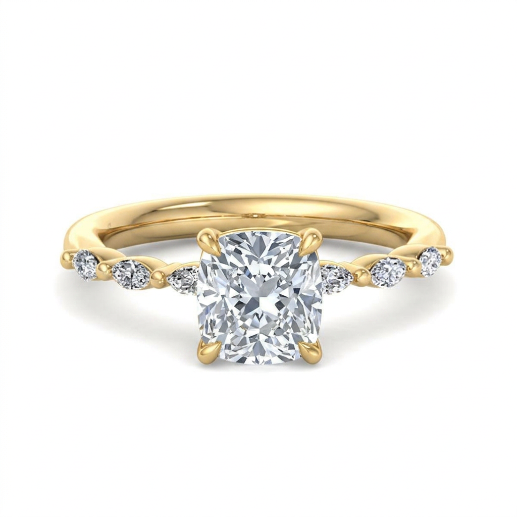 yellow-gold cushion