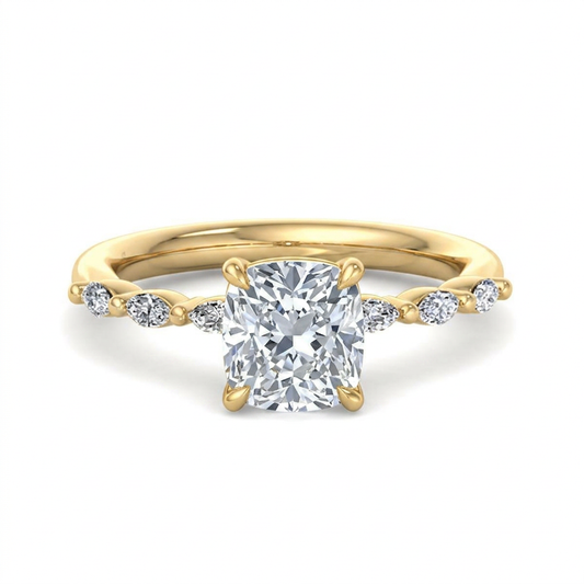 yellow-gold cushion