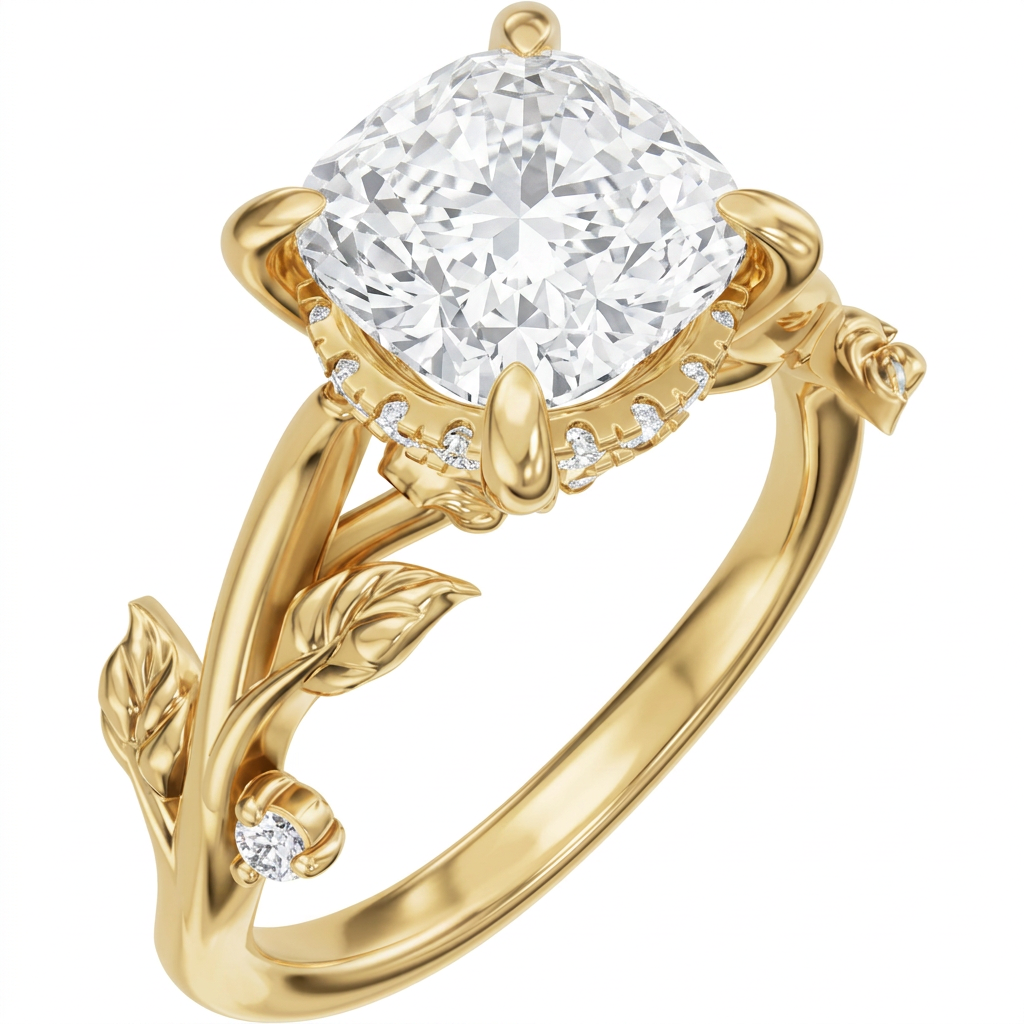yellow-gold cushion