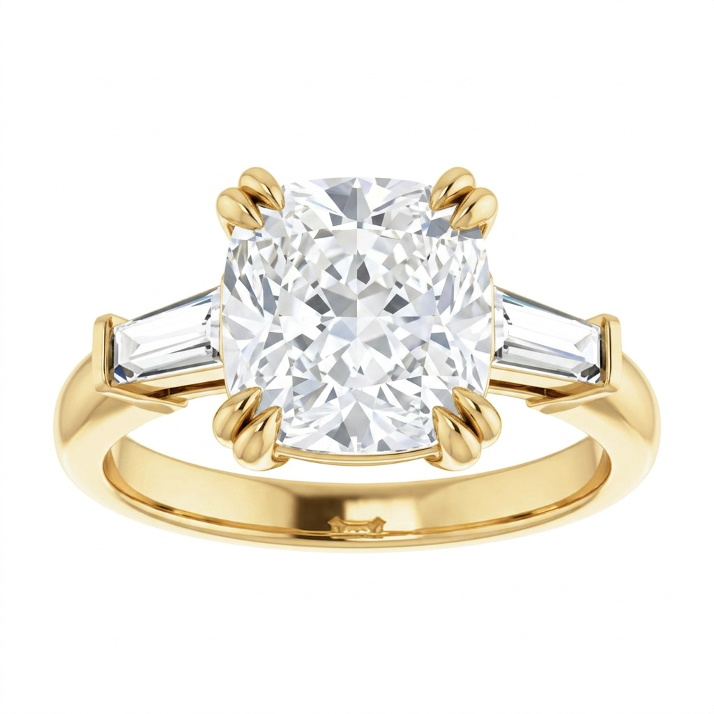 yellow-gold cushion