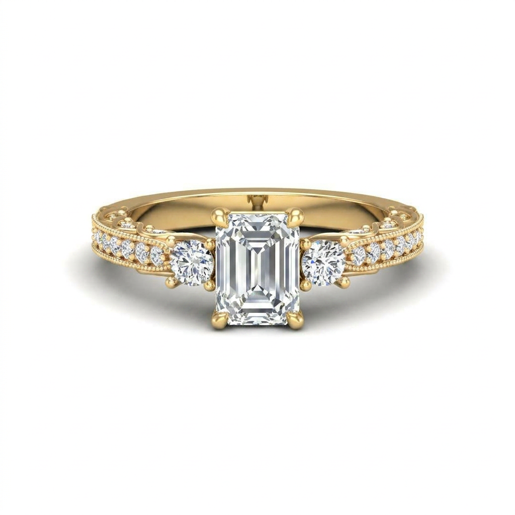 yellow-gold emerald