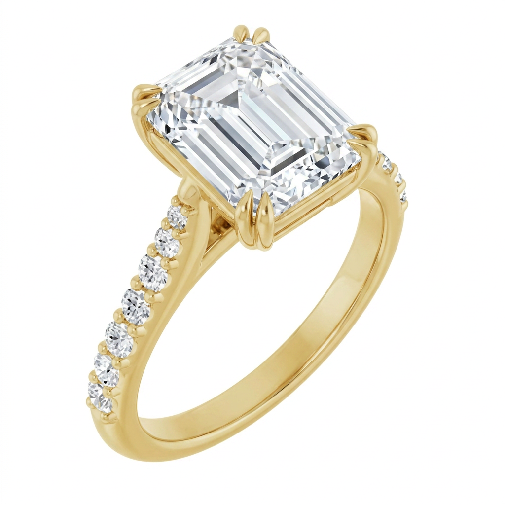 yellow-gold emerald