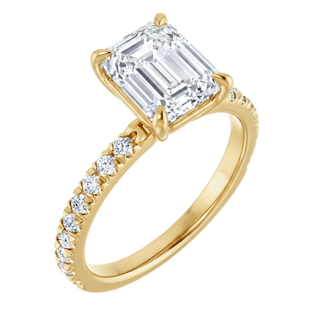 yellow-gold emerald