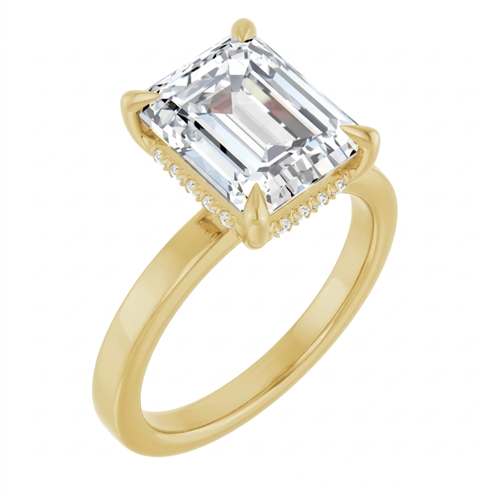 yellow-gold emerald