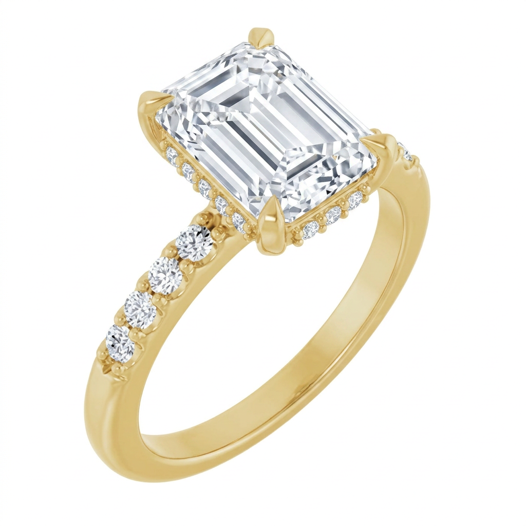 yellow-gold emerald
