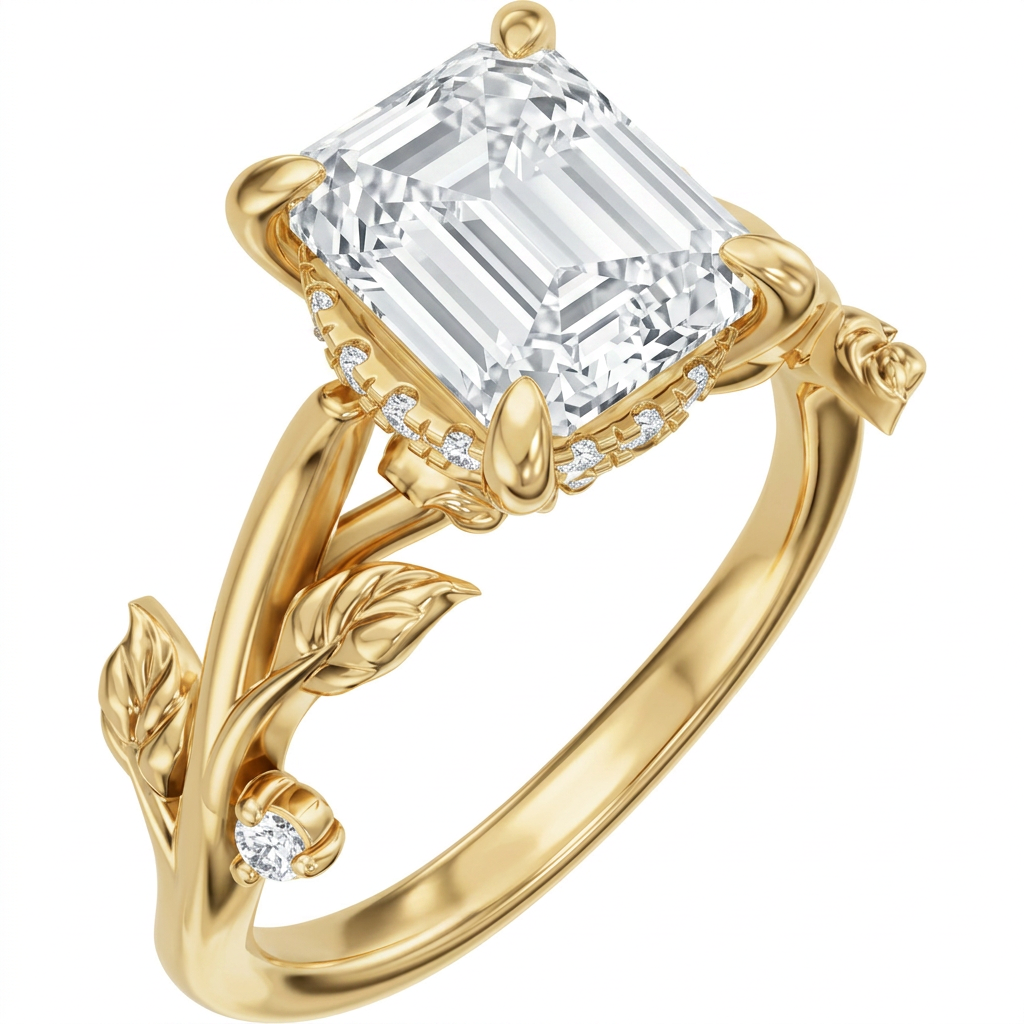 yellow-gold emerald