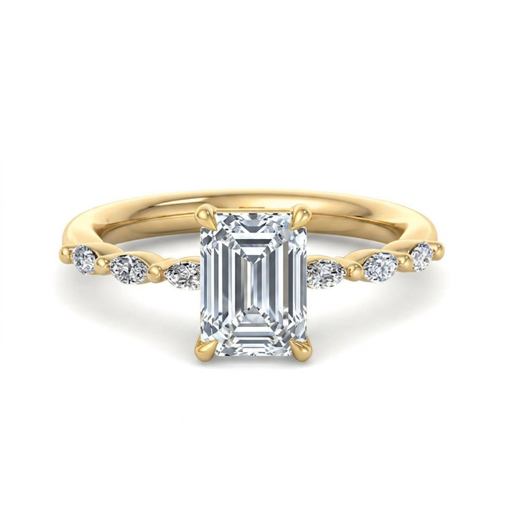 yellow-gold emerald