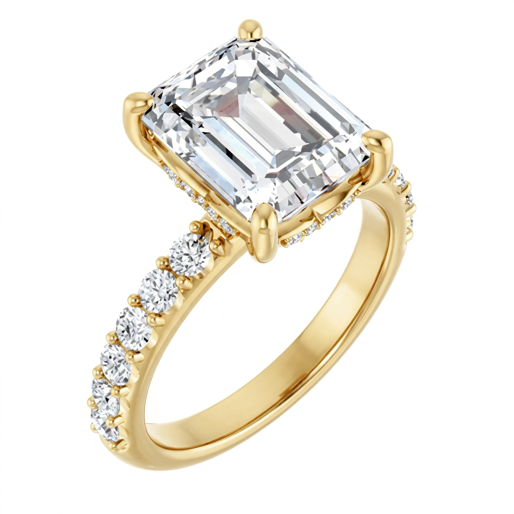 yellow-gold emerald