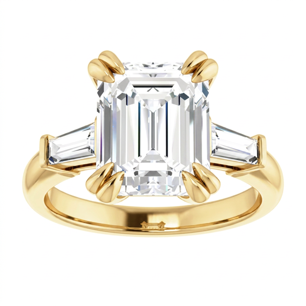 yellow-gold emerald