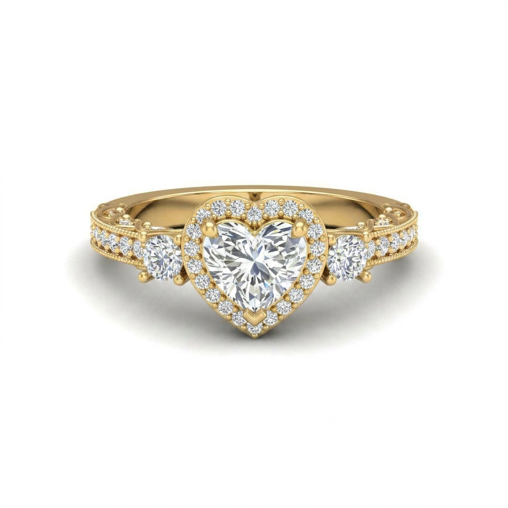 yellow-gold heart
