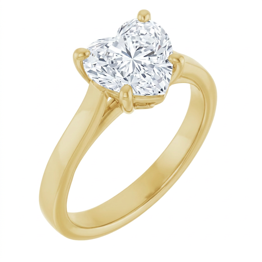 yellow-gold heart