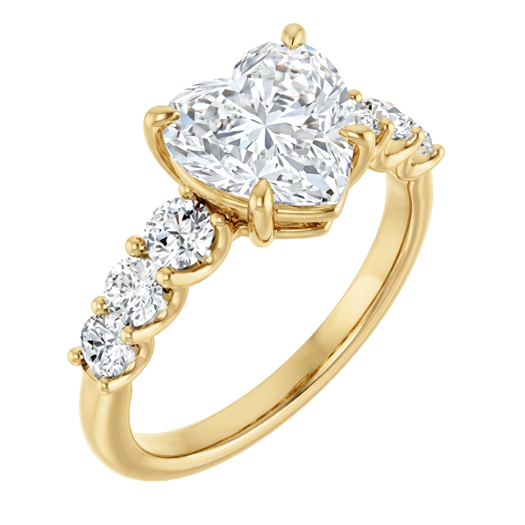 yellow-gold heart (angle 1)