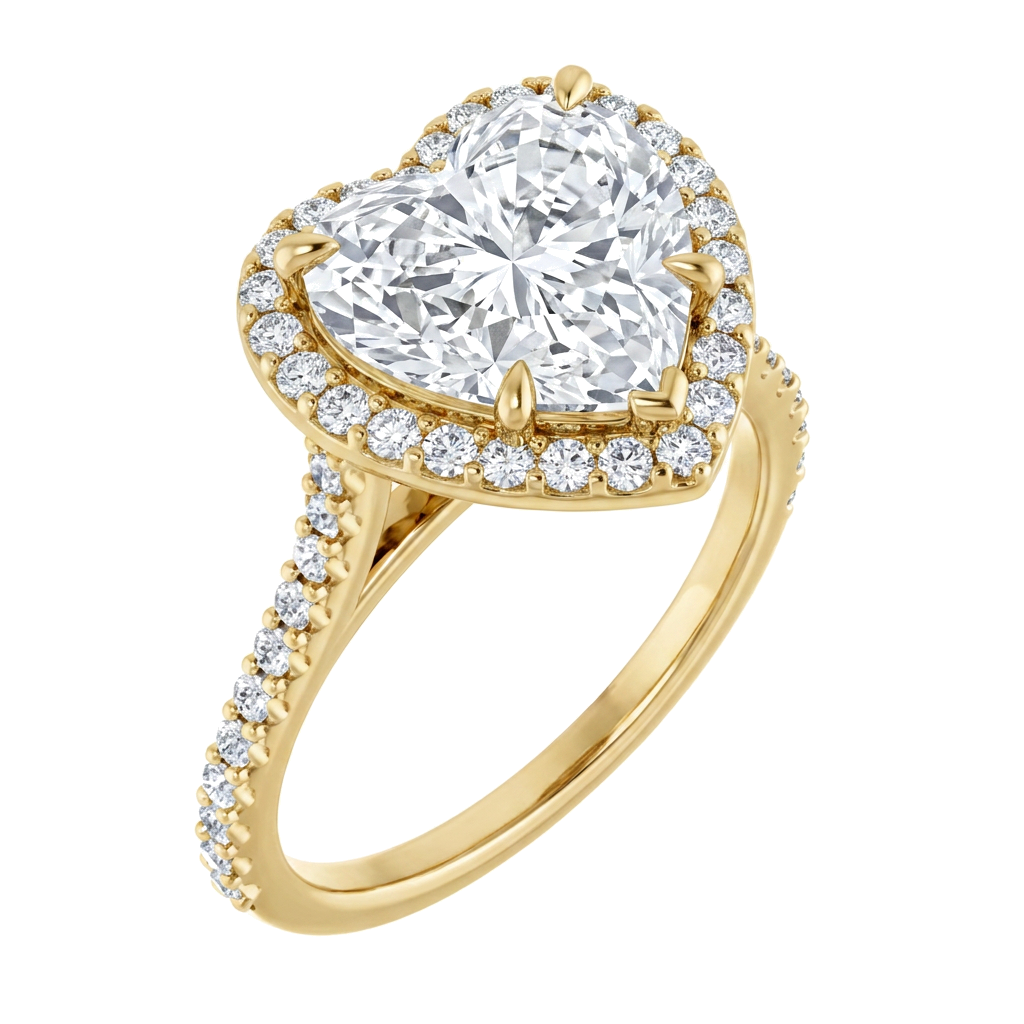 yellow-gold heart (angle 1)