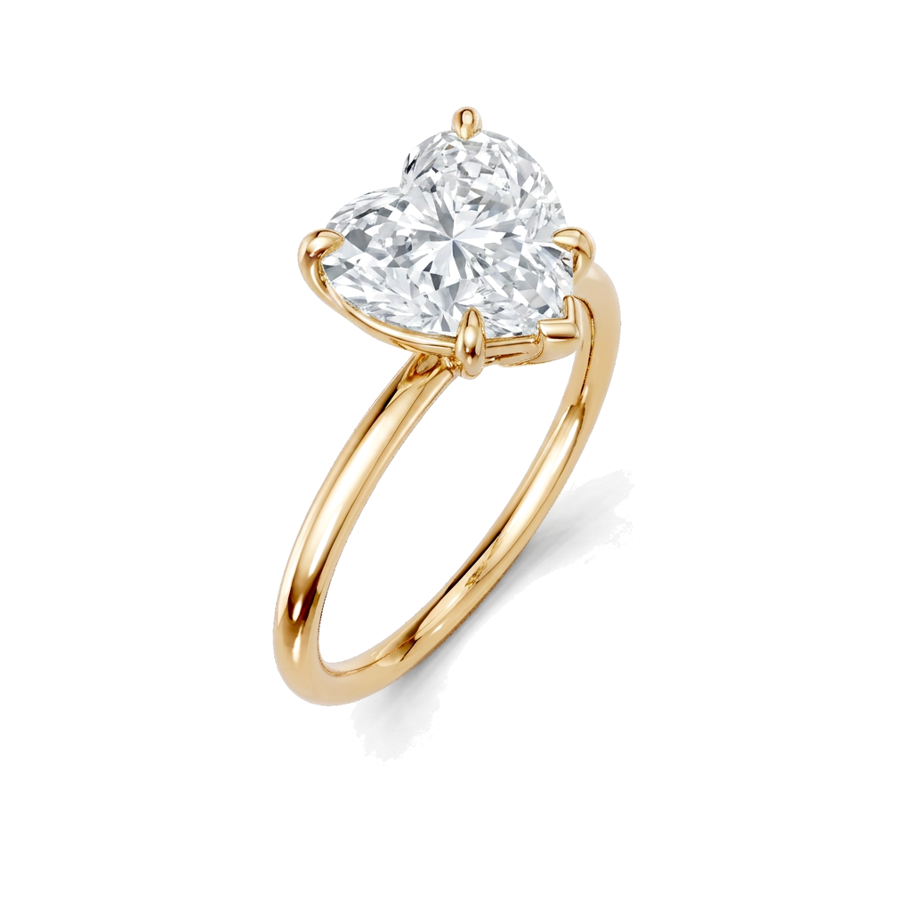 yellow-gold heart (angle 1)