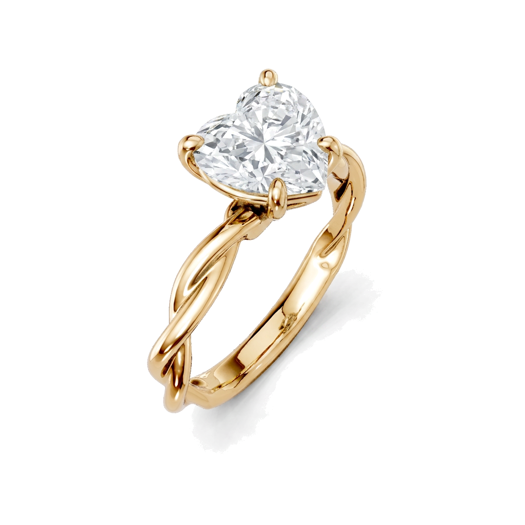 yellow-gold heart (angle 1)