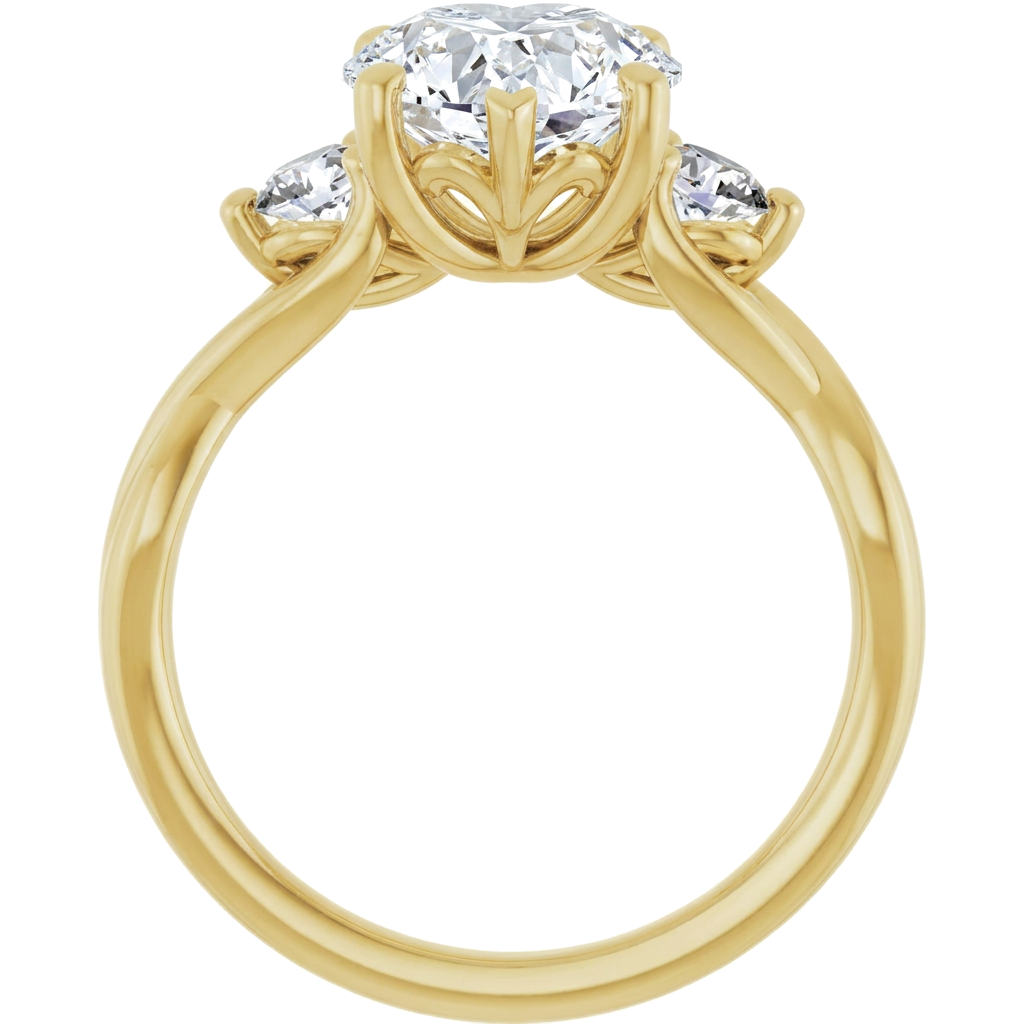 yellow-gold heart (angle 2)