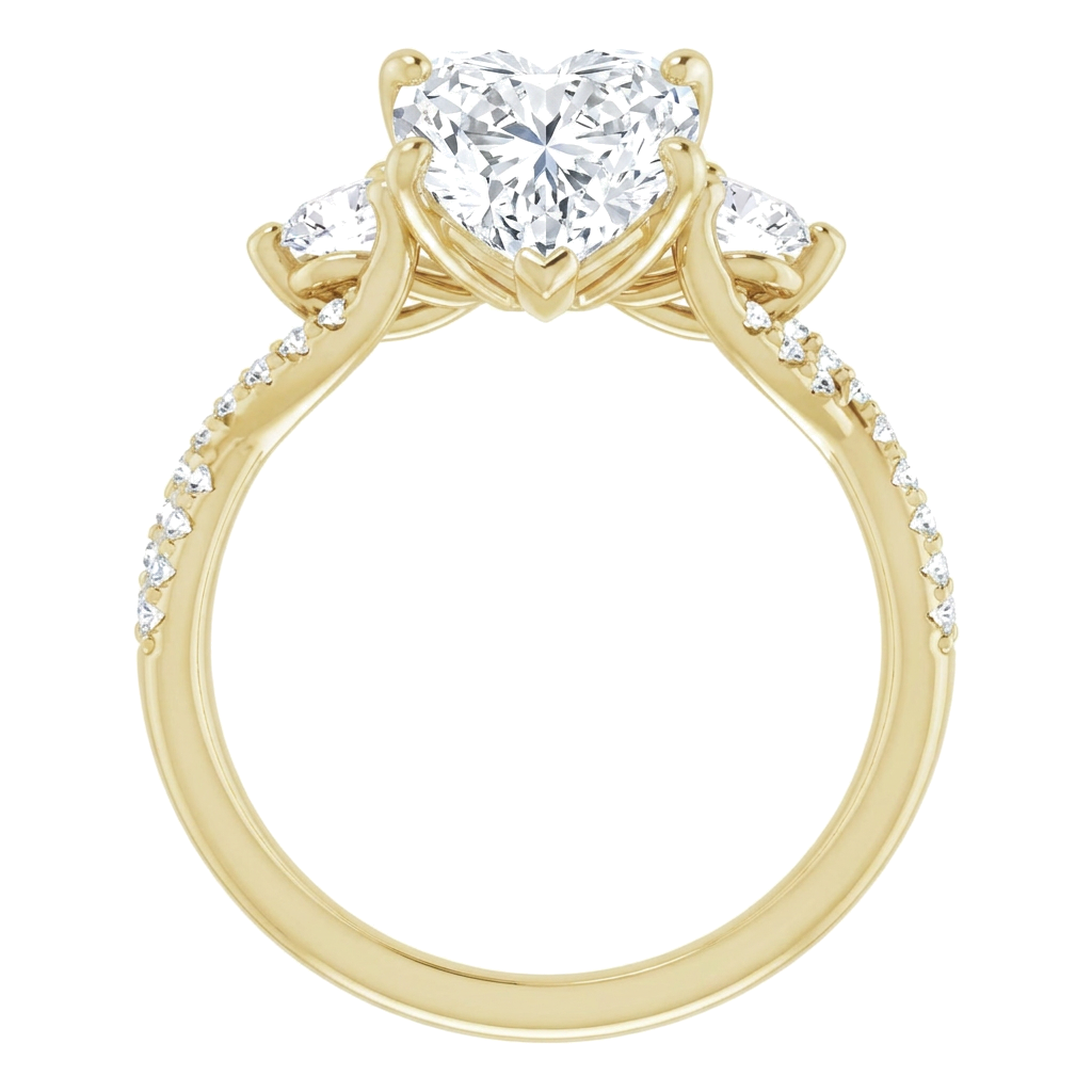 yellow-gold heart (angle 2)