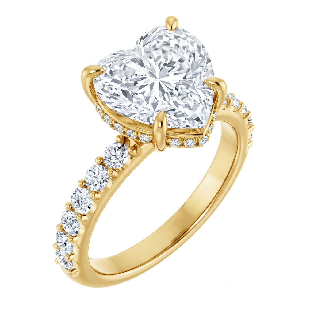 yellow-gold heart