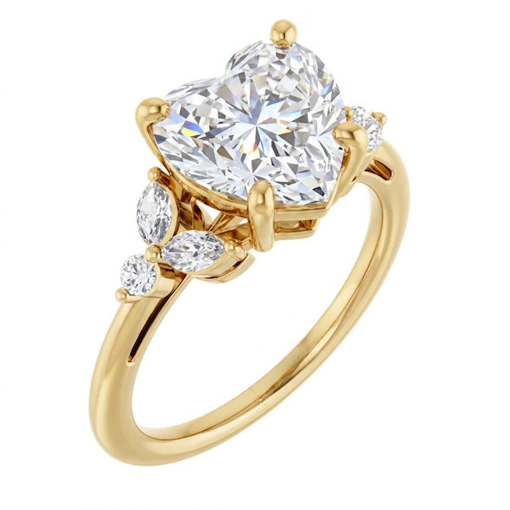 yellow-gold heart