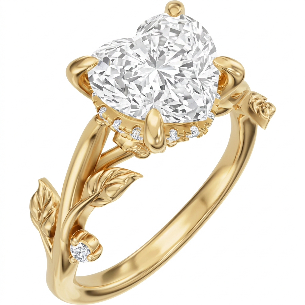 yellow-gold heart