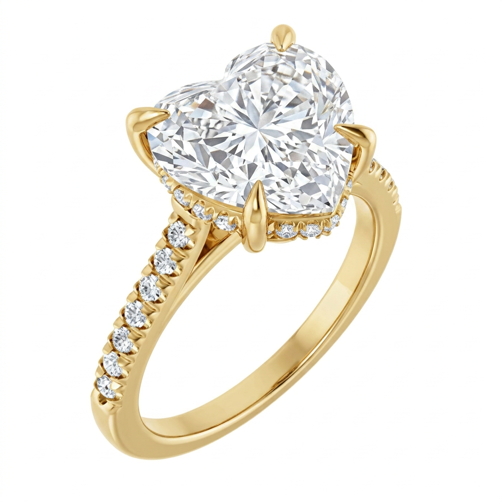 yellow-gold heart