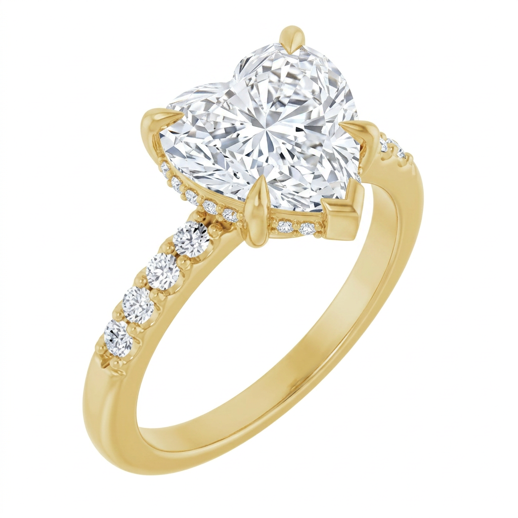 yellow-gold heart