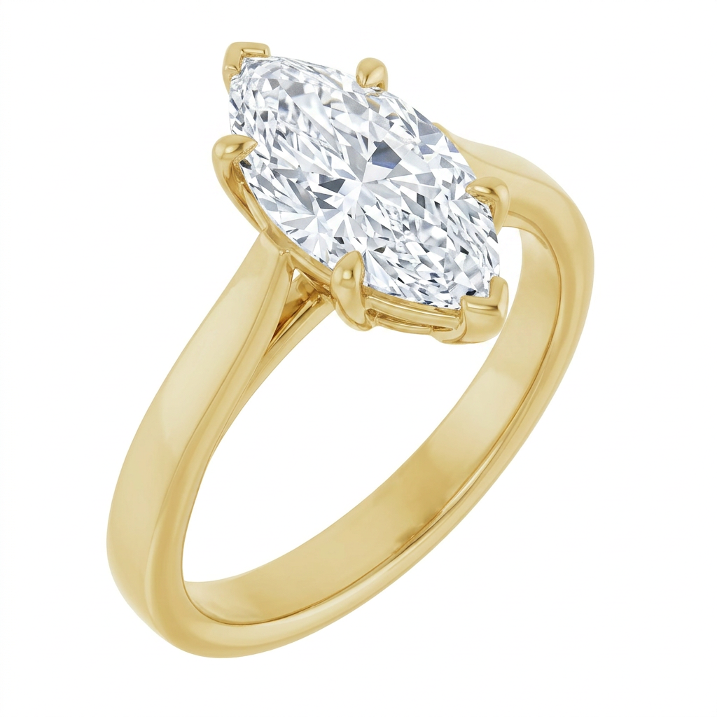 yellow-gold marquise