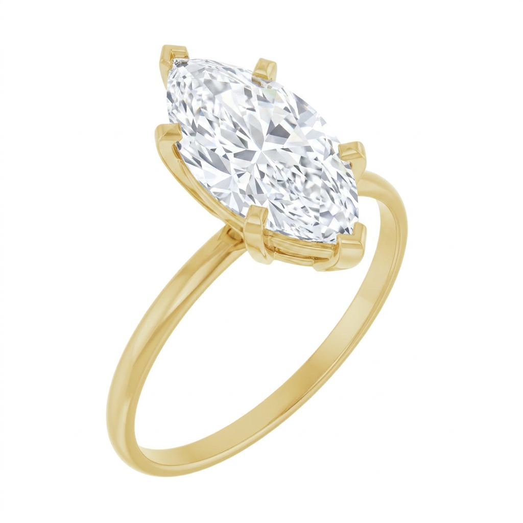 yellow-gold marquise