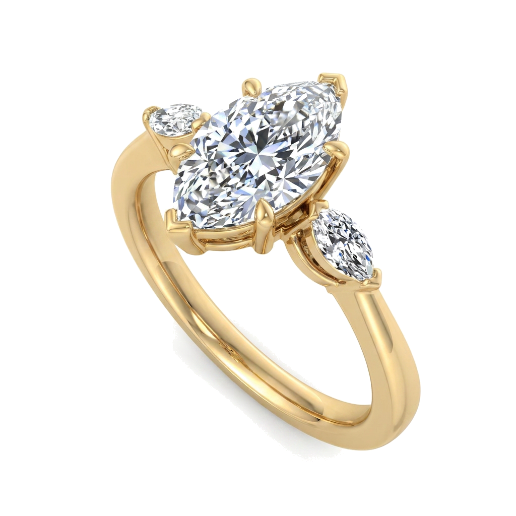 yellow-gold marquise (angle 1)
