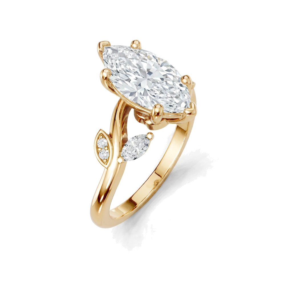 yellow-gold marquise (angle 1)