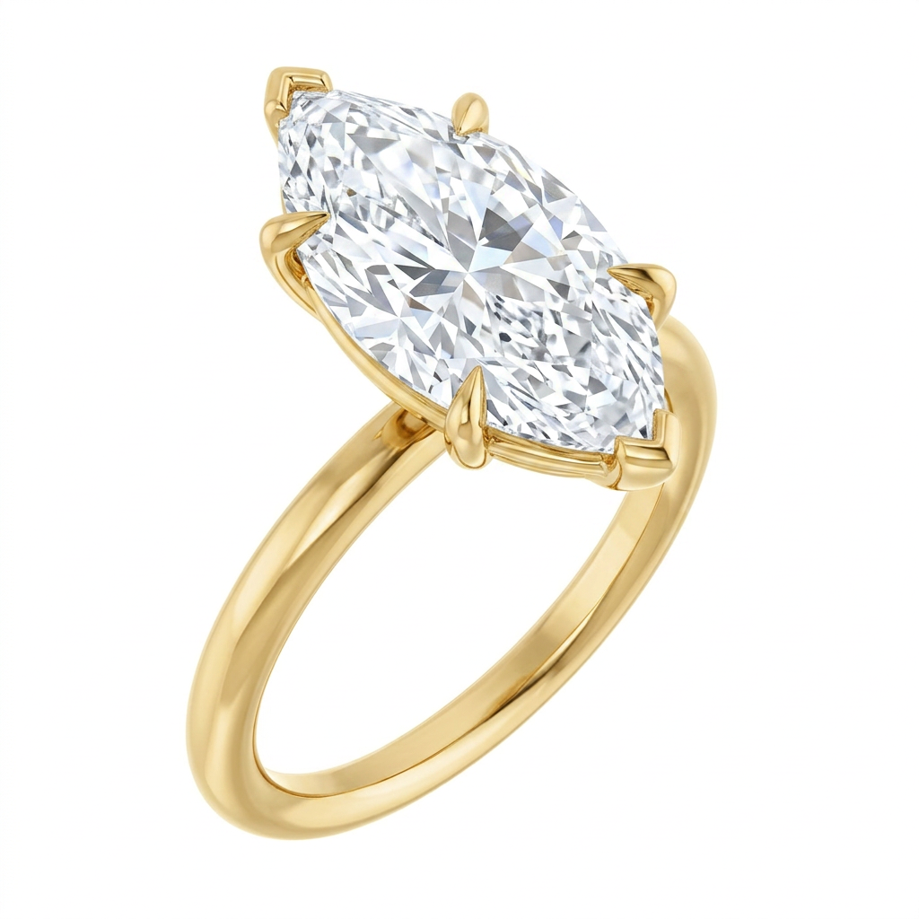 yellow-gold marquise