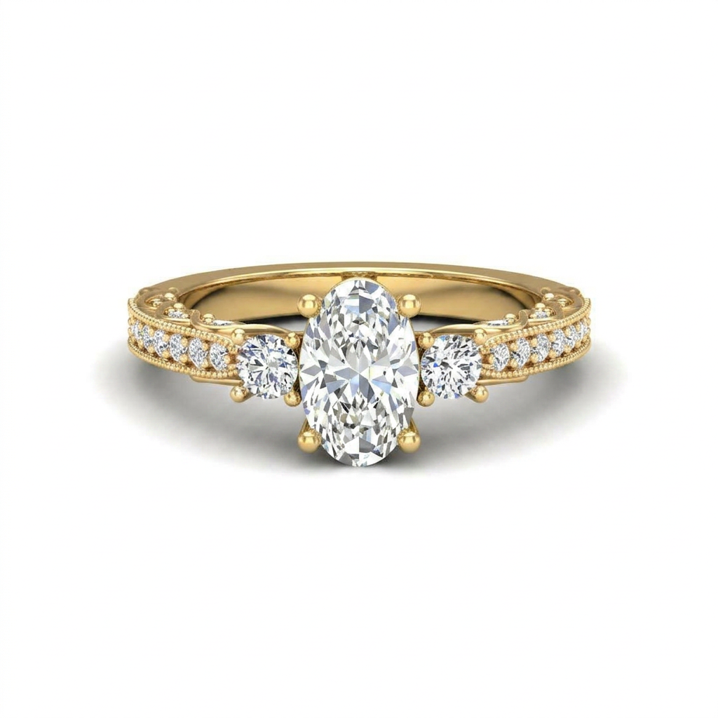 yellow-gold oval