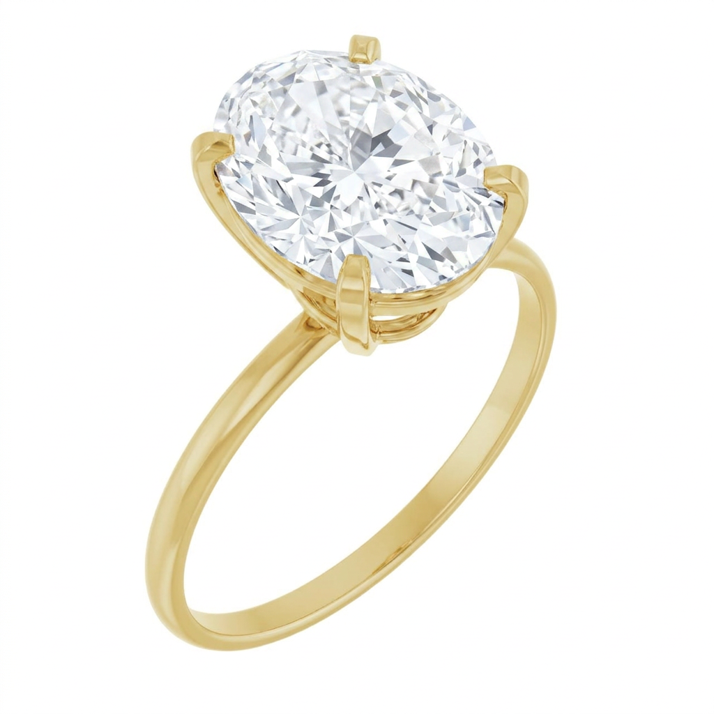 yellow-gold oval