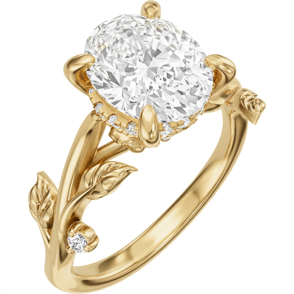 yellow-gold oval