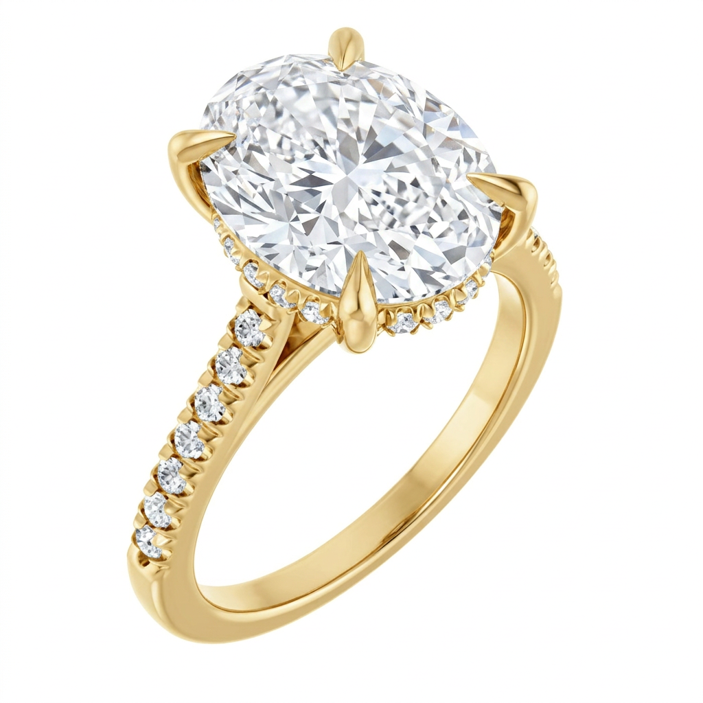 yellow-gold oval