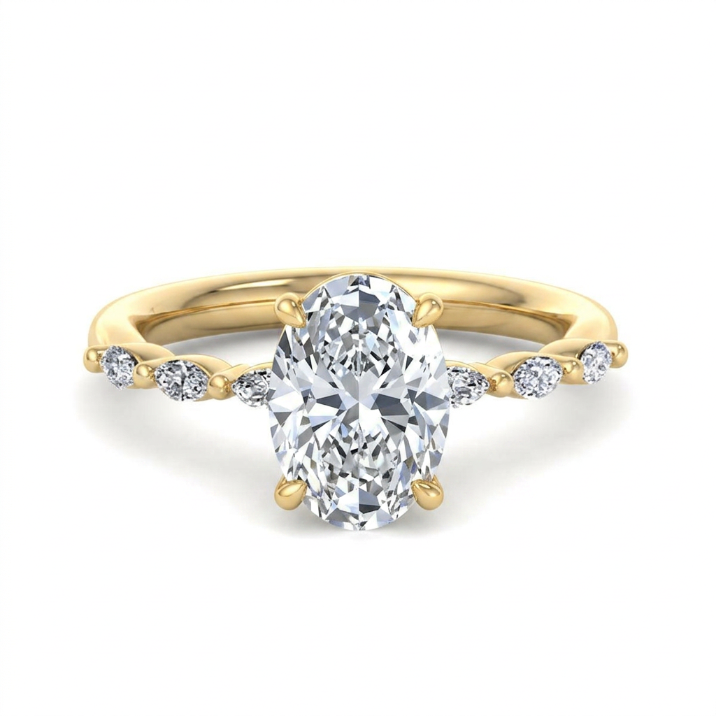yellow-gold oval