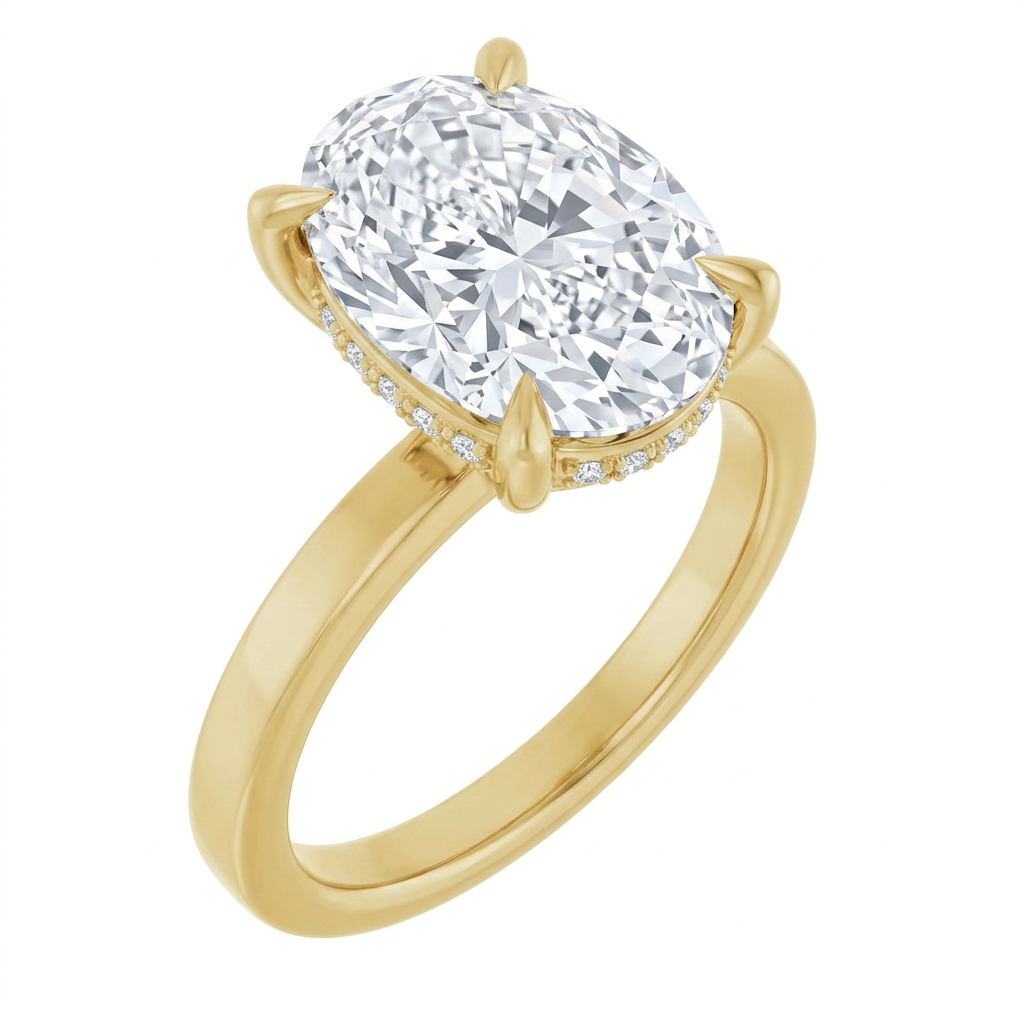 yellow-gold oval