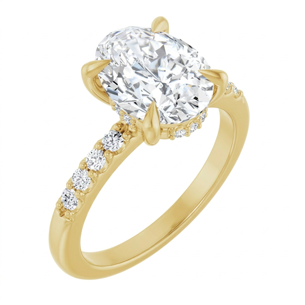 yellow-gold oval