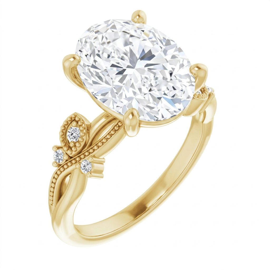 yellow-gold oval