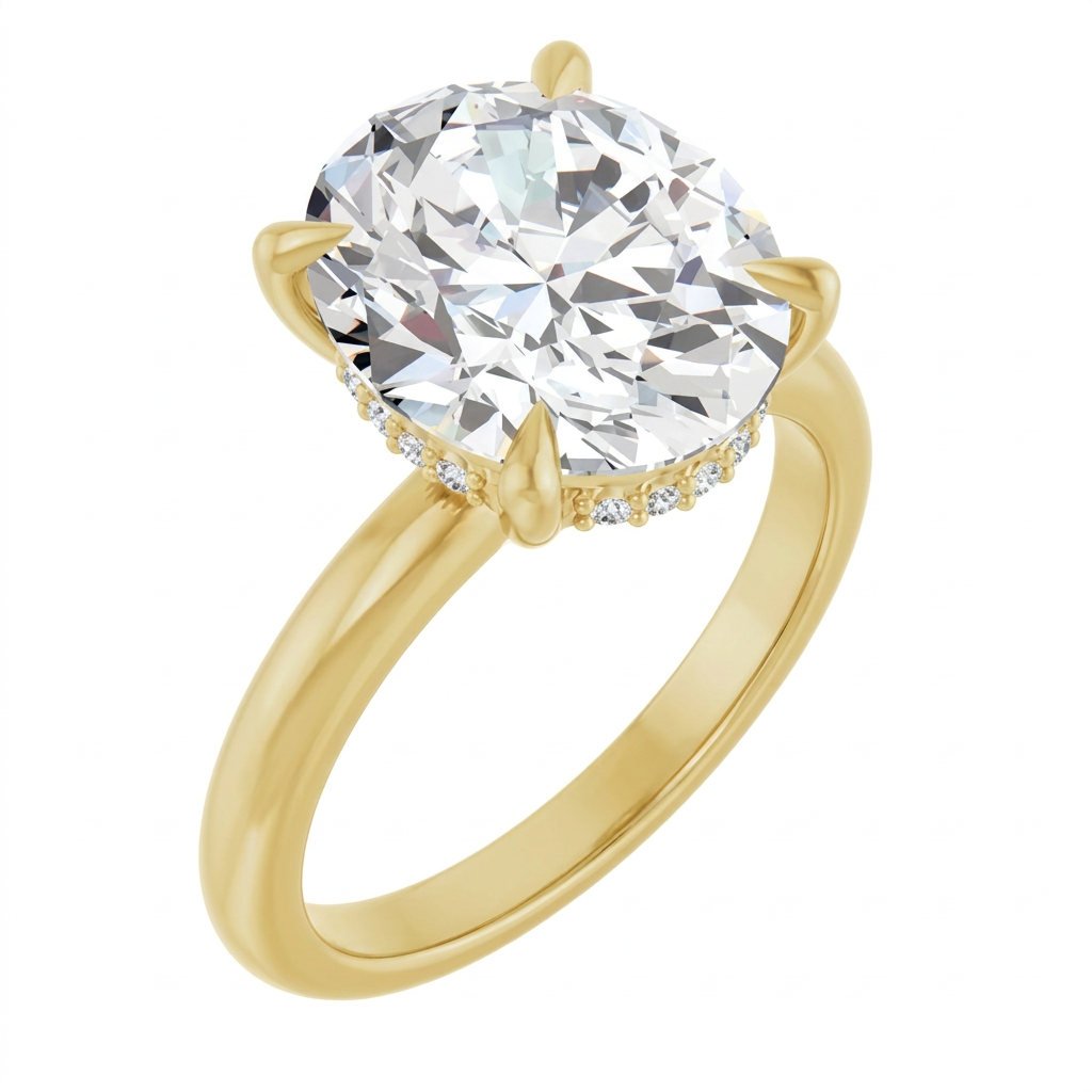 yellow-gold oval